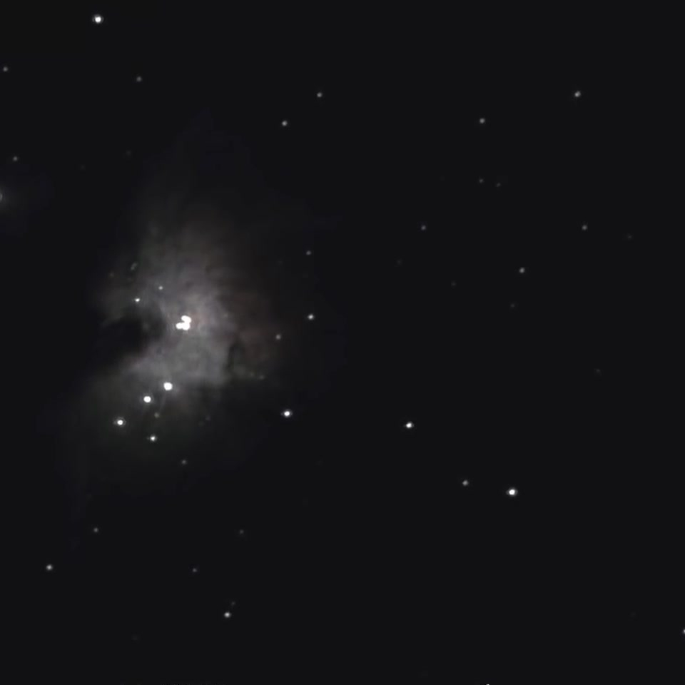 Туманность Ориона в телескоп Meade StarPro AZ 102 мм