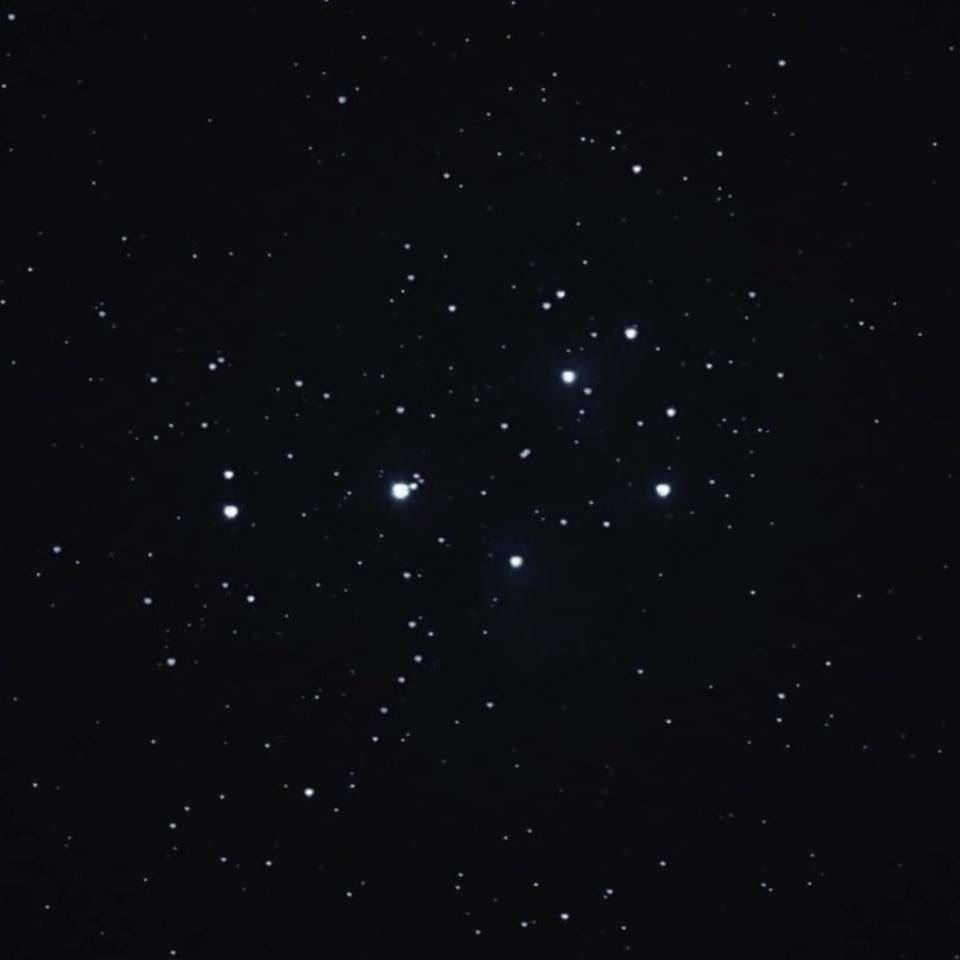 Плеяды в телескоп Meade Infinity 70 мм