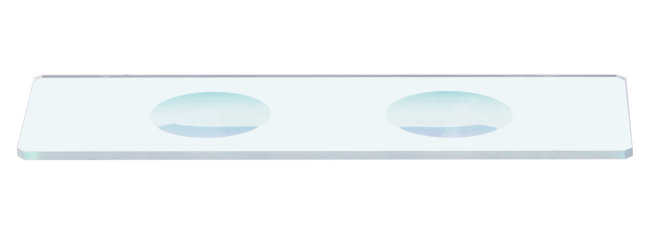 Стекла предметные с двумя лунками Levenhuk G50 2H, 50 шт.