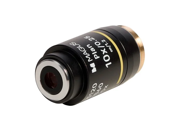 Объектив MAGUS 10PL60V Plan 10х/0,25∞/1,2 H60 мм Объектив MAGUS 10PL60V Plan 10х/0,25∞/1,2 H60 мм
