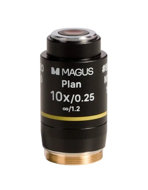 Объектив MAGUS 10PL60V Plan 10х/0,25∞/1,2 H60 мм Объектив MAGUS 10PL60V Plan 10х/0,25∞/1,2 H60 мм
