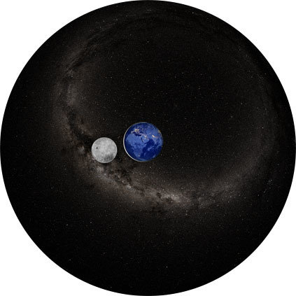 Диск "Земля и Луна ночью" для планетариев HomeStar