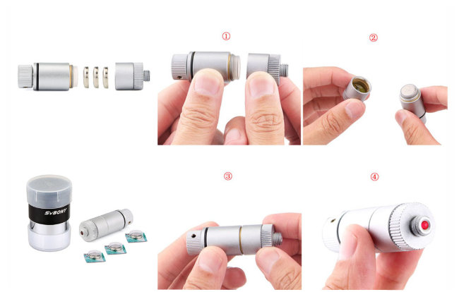 Окуляр-гид SVBONY 12.5 мм с перекрестием и подсветкой