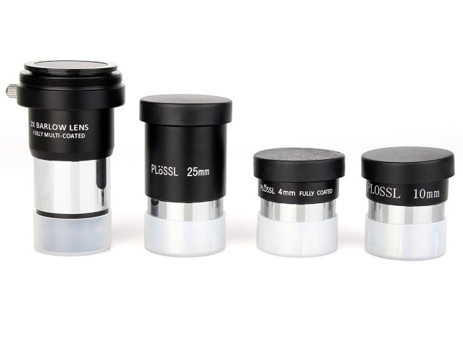 Комплект SVBONY окуляров (4мм, 10мм, 25мм) и Линза Барлоу 2х, 1,25" Комплект SVBONY окуляров (4мм, 10мм, 25мм) и Линза Барлоу 2х, 1,25"
