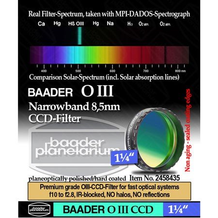 Фильтр Baader Planetarium O-III 8,5nm, 1,25"