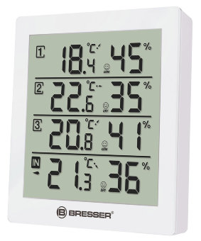 Метеостанция Bresser Temeo Hygro Quadro, белая Метеостанция Bresser Temeo Hygro Quadro, белая