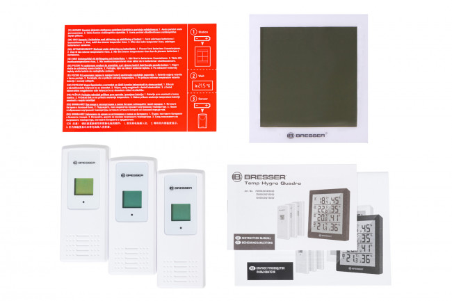 Метеостанция Bresser Temeo Hygro Quadro, белая