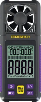 Цифровой анемометр Ermenrich Seek DN10, фиолетовый