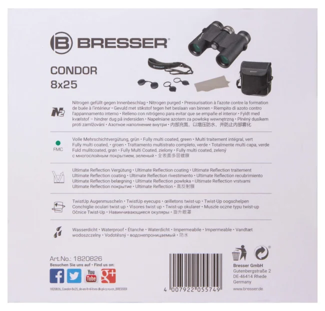 Бинокль Bresser Condor UR 8x25 Бинокль Bresser Condor UR 8x25