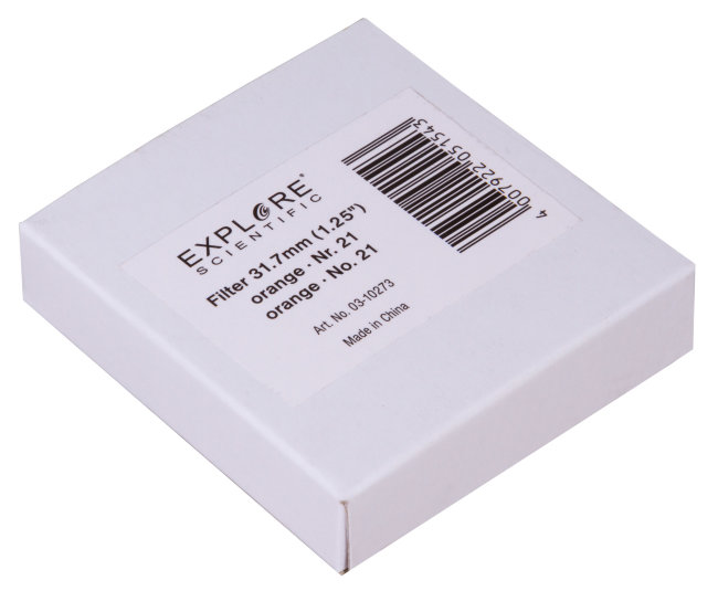 Светофильтр Explore Scientific оранжевый №21, 1,25" Светофильтр Explore Scientific оранжевый №21, 1,25"