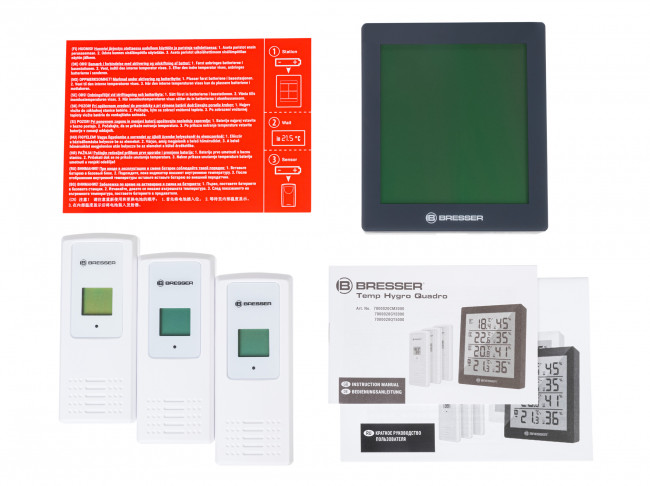 Метеостанция Bresser Temeo Hygro Quadro, серая Метеостанция Bresser Temeo Hygro Quadro, серая