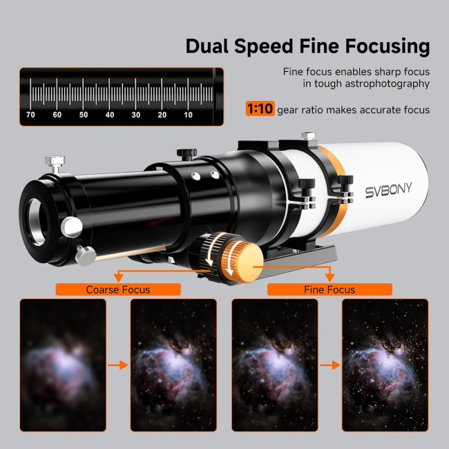 Труба оптическая SVBONY SV503 70мм f/6.78 Quadruplet ED Труба оптическая SVBONY SV503 70мм f/6.78 Quadruplet ED