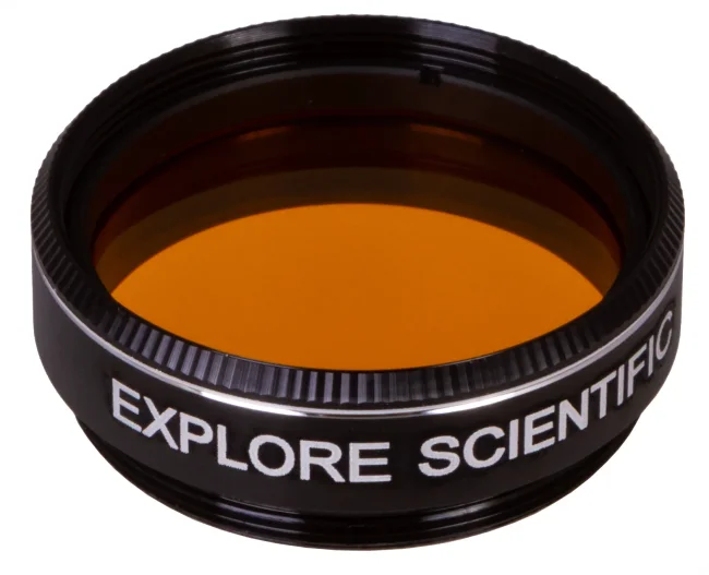 Светофильтр Explore Scientific темно-желтый №15, 1,25" Светофильтр Explore Scientific темно-желтый №15, 1,25"