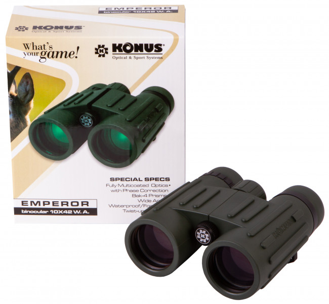 Бинокль Konus Emperor 10x42 WA Green Бинокль Konus Emperor 10x42 WA Green