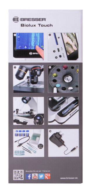 Микроскоп цифровой Bresser Biolux Touch LCD 40–1400x
