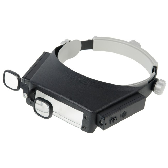 Лупа Veber MG81007-P налобная с подсветкой