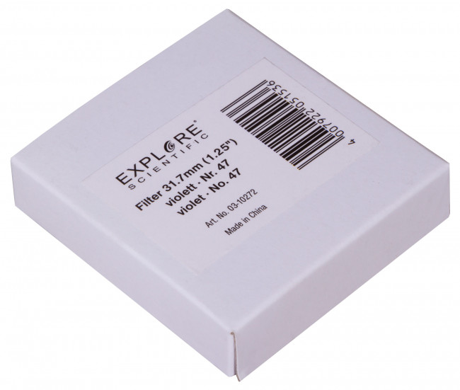 Светофильтр Explore Scientific фиолетовый №47, 1,25" Светофильтр Explore Scientific фиолетовый №47, 1,25"