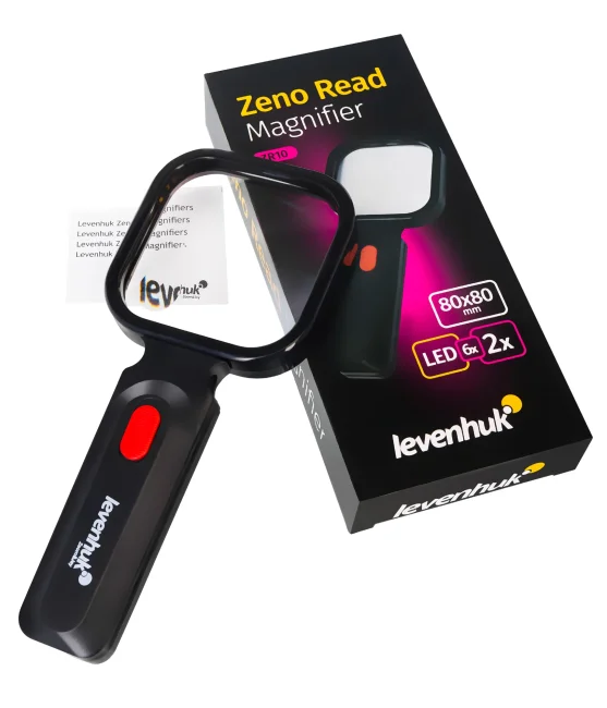 Лупа для чтения Levenhuk Zeno Read ZR10, черная Лупа для чтения Levenhuk Zeno Read ZR10, черная