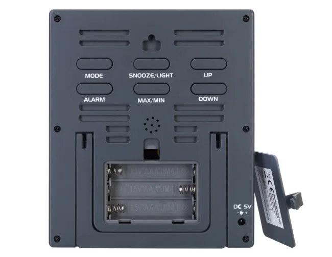 Гигрометр Bresser ClimaTemp Hygro Quadro с тремя датчиками, серый