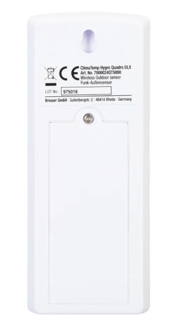 Гигрометр Bresser ClimaTemp Hygro Quadro с тремя датчиками, серый