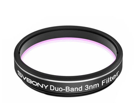Фильтр SVBONY SV220 Dual-Band 3nm H-Alpha OIII, 1,25"