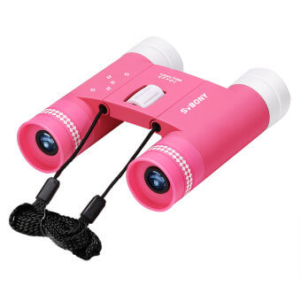Бинокль детский SVBONY 10x25 розовый Бинокль детский SVBONY 10x25 розовый