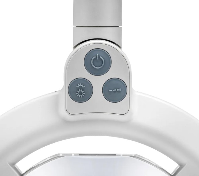 Лупа настольная асферическая Eschenbach varioLED, 132мм, 2.5х