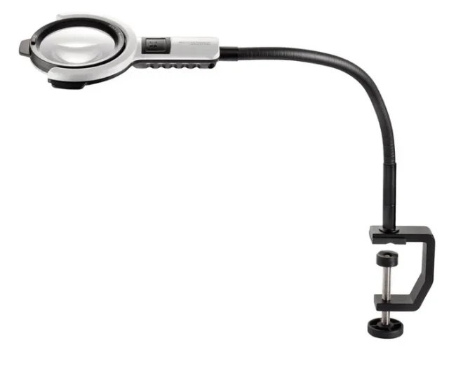Лупа настольная асферическая Eschenbach varioLED flex, 76 мм, 2.5х, штатив 350 мм Лупа настольная асферическая Eschenbach varioLED flex, 76 мм, 2.5х, штатив 350 мм