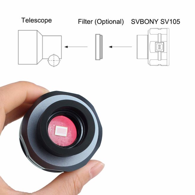 Астрономическая камера SVBONY 2 Мпикс (SV105) Астрономическая камера SVBONY 2 Мпикс (SV105)
