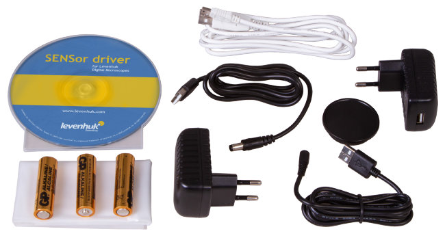 Микроскоп цифровой Levenhuk D80L LCD, монокулярный