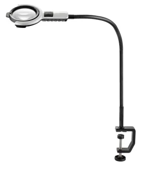 Лупа настольная асферическая Eschenbach varioLED flex, 76 мм, 2.5х, штатив 600 мм