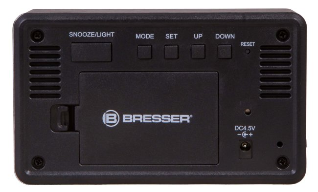 Часы настольные Bresser MyTime W Color LED, черные Часы настольные Bresser MyTime W Color LED, черные