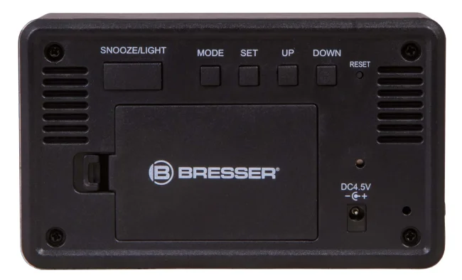 Часы настольные Bresser MyTime W Color LED, черные Часы настольные Bresser MyTime W Color LED, черные