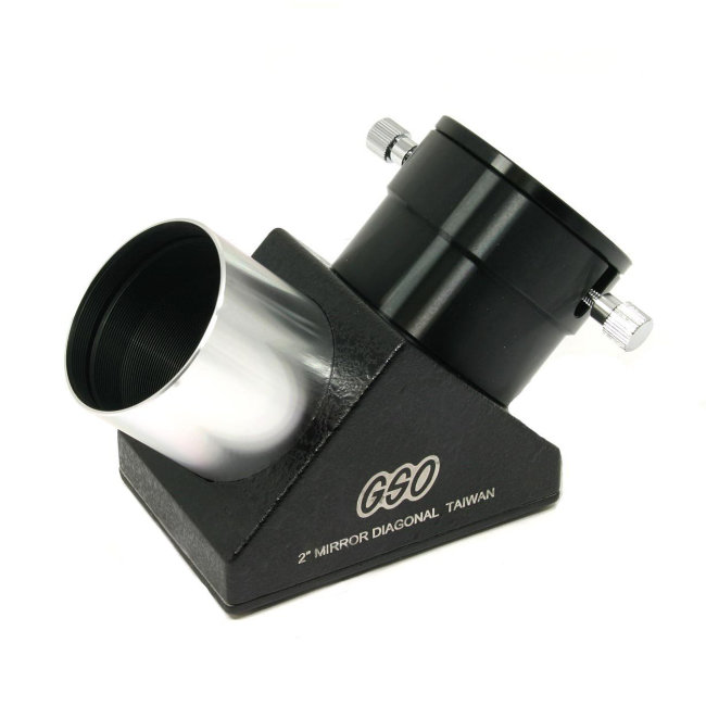 Диагональное зеркало GSO 90° 2" с 1,25" адаптером Диагональное зеркало GSO 90° 2" с 1,25" адаптером
