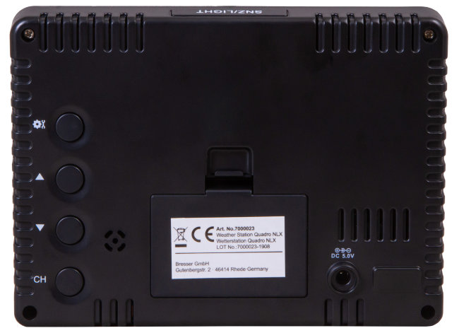 Метеостанция Bresser Thermo Hygro Quadro NLX с тремя датчиками