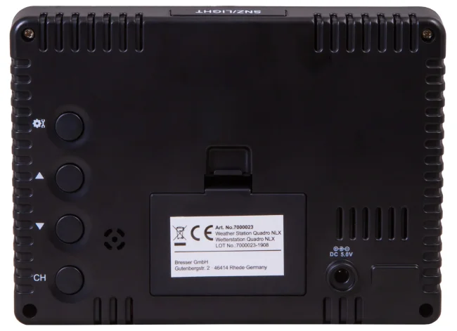 Метеостанция Bresser Thermo Hygro Quadro NLX с тремя датчиками