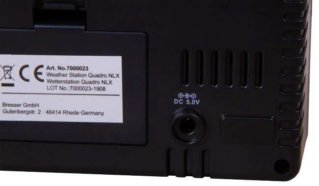 Метеостанция Bresser Thermo Hygro Quadro NLX с тремя датчиками