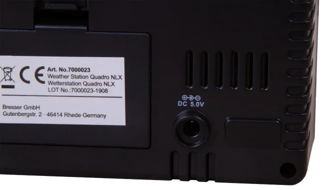 Метеостанция Bresser Thermo Hygro Quadro NLX с тремя датчиками
