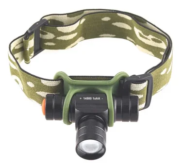 Фонарь светодиодный налобный (1 LED) с зумом Kromatech