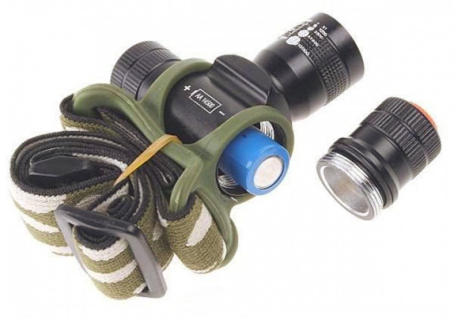 Фонарь светодиодный налобный (1 LED) с зумом Kromatech