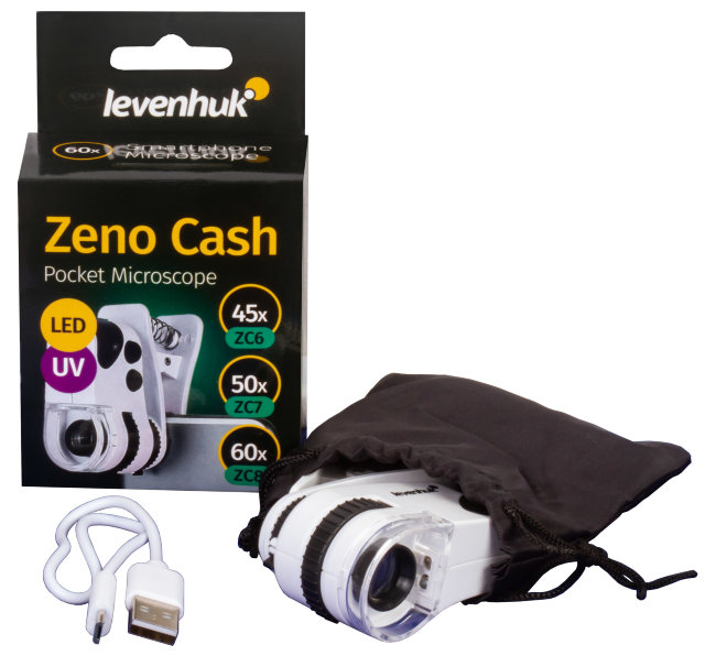 Микроскоп карманный для проверки денег Levenhuk Zeno Cash ZC6 Микроскоп карманный для проверки денег Levenhuk Zeno Cash ZC6