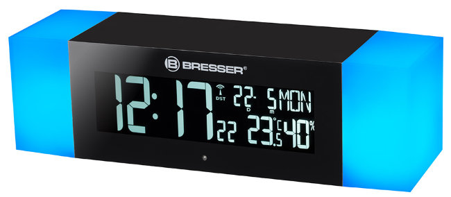 Радио с будильником и термометром Bresser MyTime Sunrise Bluetooth, черное Радио с будильником и термометром Bresser MyTime Sunrise Bluetooth, черное