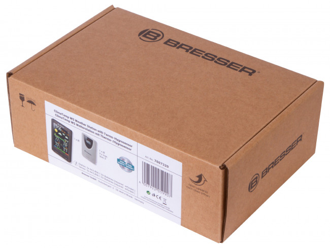 Метеостанция Bresser ClimaTemp WS с цветным дисплеем, в корпусе под дерево