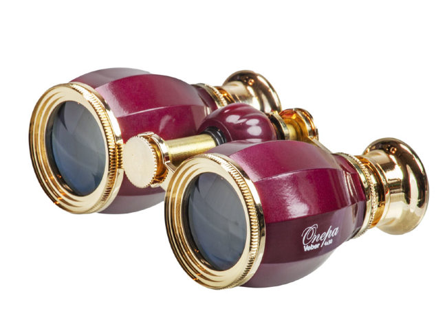 Бинокль театральный Veber Opera БГЦ 4x30 вишня/золотой Бинокль театральный Veber Opera БГЦ 4x30 вишня/золотой