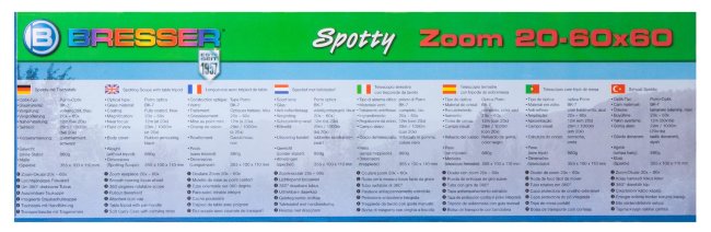 Зрительная труба Bresser Junior Spotty 20–60x60 Зрительная труба Bresser Junior Spotty 20–60x60