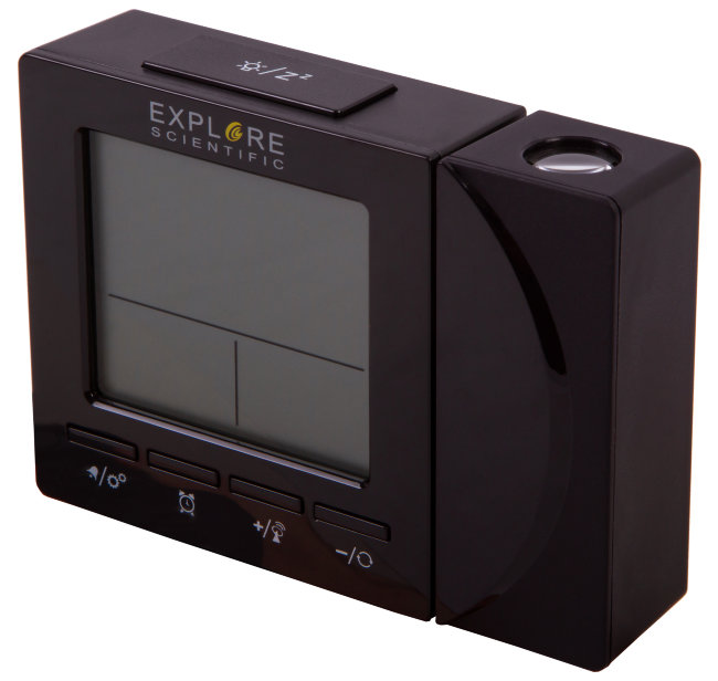 Часы цифровые Explore Scientific с проектором и термометром, черные Часы цифровые Explore Scientific с проектором и термометром, черные