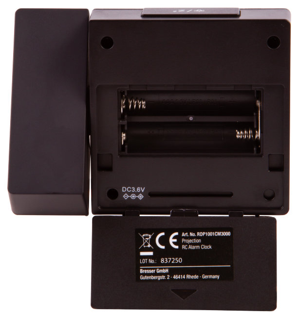 Часы цифровые Explore Scientific с проектором и термометром, черные Часы цифровые Explore Scientific с проектором и термометром, черные