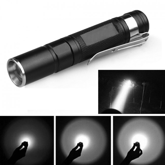 Фонарь светодиодный ручной (1 LED) с зумом Kromatech мизинчик