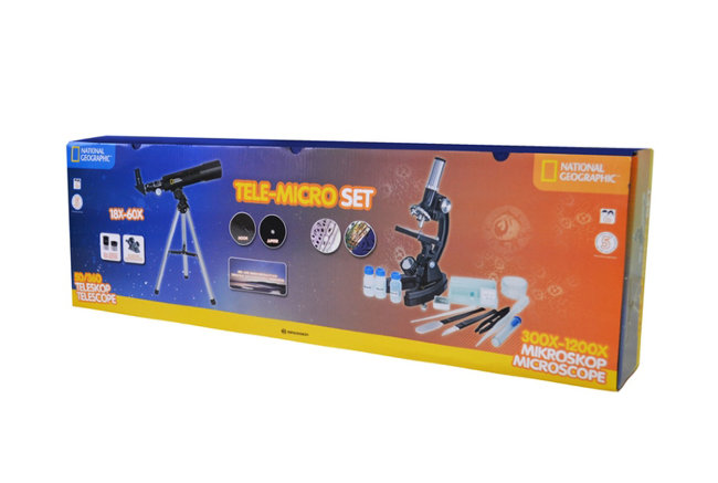 Набор Bresser National Geographic: телескоп 50/360 AZ и микроскоп 300x-1200x Набор Bresser National Geographic: телескоп 50/360 AZ и микроскоп 300x-1200x