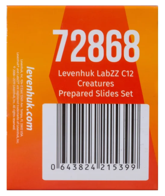 Набор микропрепаратов Levenhuk LabZZ C12, существа Набор микропрепаратов Levenhuk LabZZ C12, существа